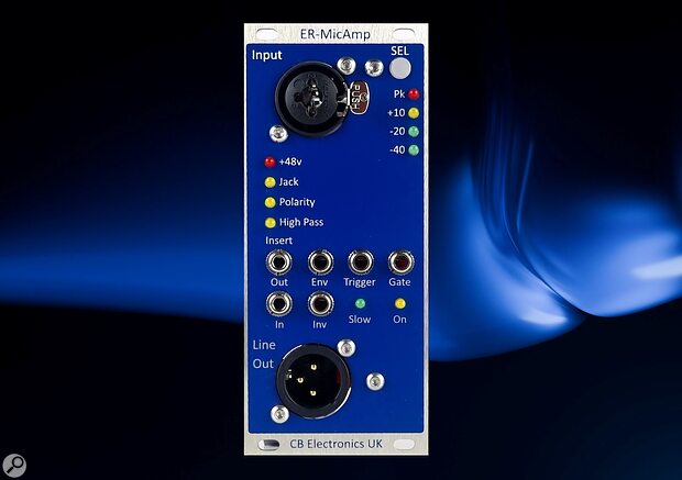 CB Electronics ER-MicPreamp Eurorack modular synth mic line level instrument input