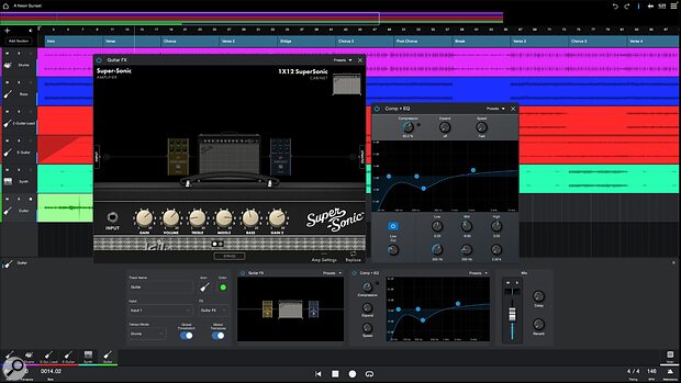 Fender Studio free music guitar recording mobile application DAW software