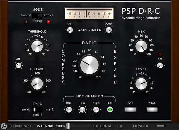 PSPaudioware PSP DRC DBX 118 compander compressor expander plug-in