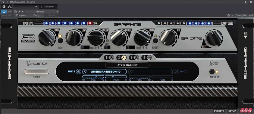Acustica Audio Graphite bass amp simulator