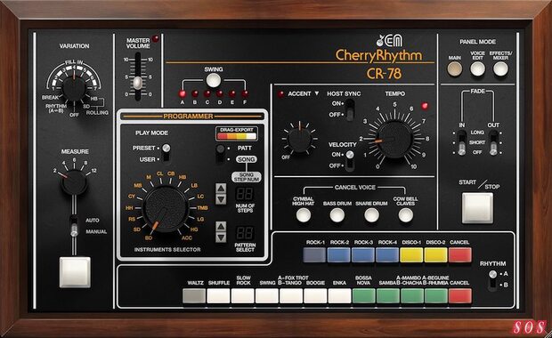 CR-78: First virtual drum machine from Cherry Audio