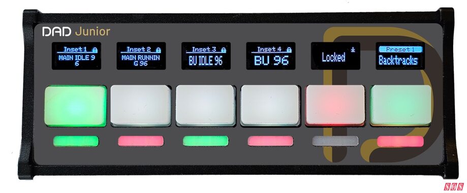 DAD Junior Thunder Core audio interface desktop remote control