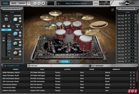 DW Soundworks & DWe kits from Drum Workshop