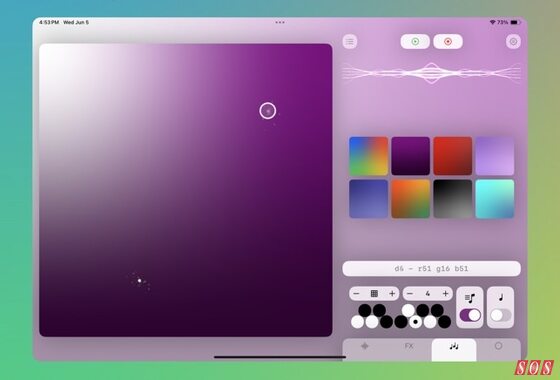 Gradient Synth App from Soulyft Audio