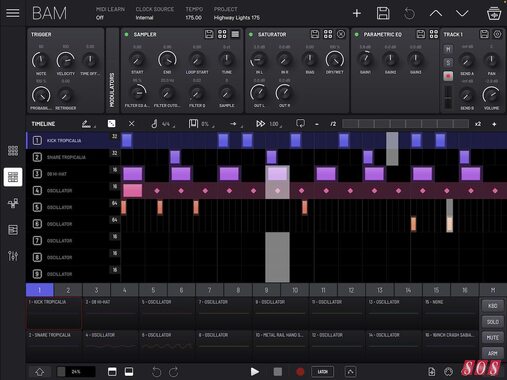 BAM: Groovebox-style software from Imaginando