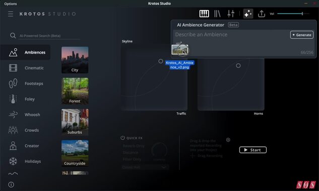 Krotos’ AI Ambience Generator gains image-to-sound feature Krotos’ AI Ambience Generator gains image-to-sound feature