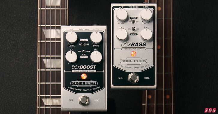 DCX Boost & Bass pedals from Origin Effects