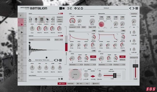 Battalion drum machine from Unfiltered Audio