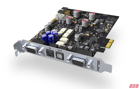 RME HDSPe AIO Pro PCI Express card.