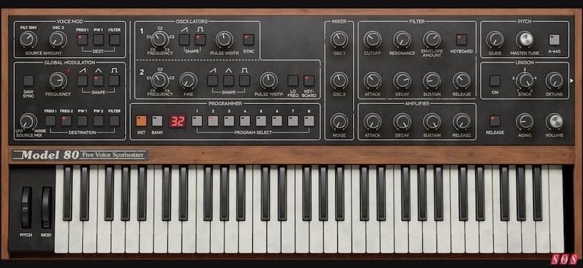 Softube introduce Model 80 softsynth