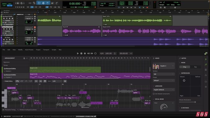 Dreamtonics Synthesizer V gains Pro Tools ARA2 support