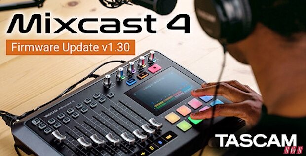Tascam Mixcast 4 firmware v1.30 update