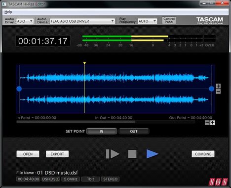 Tascam’s Hi-Res Editor gains Apple Silicon support