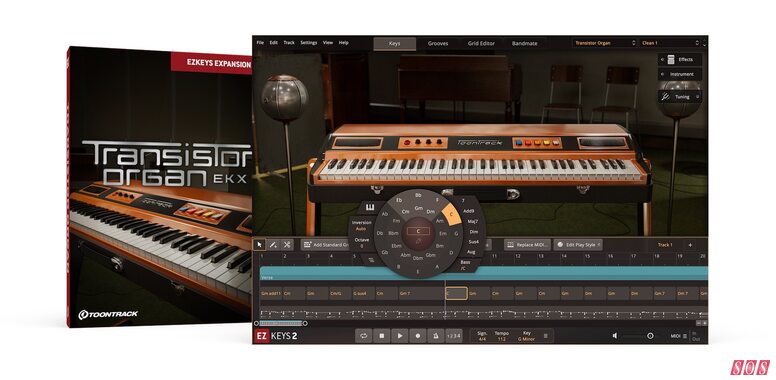 Toontrack Transistor Organ EKX EZKeys 2 expansion