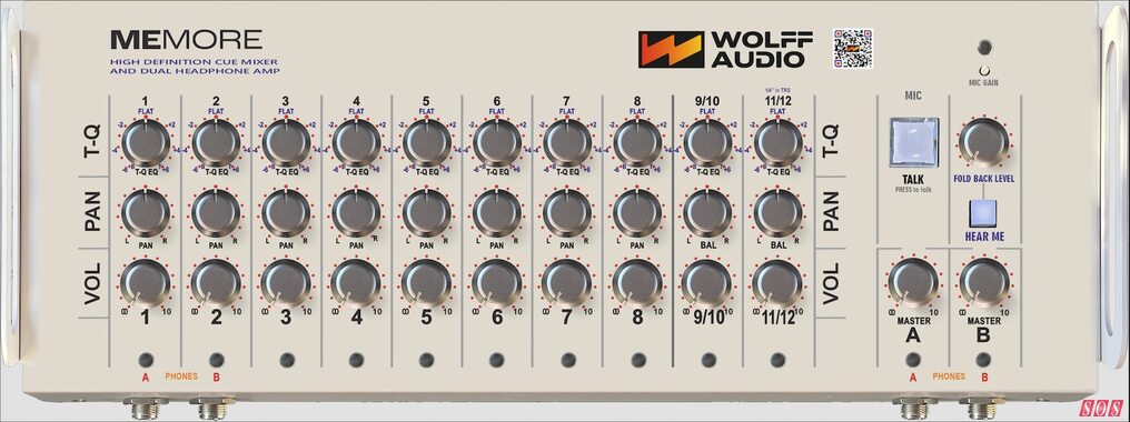 Wolff Audio’s MeMore personal monitor mixer