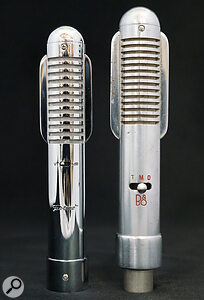 The Warm Audio Fen‑tone (left) is both smaller and shinier than its inspiration (right) but very much recreates the general aesthetic.