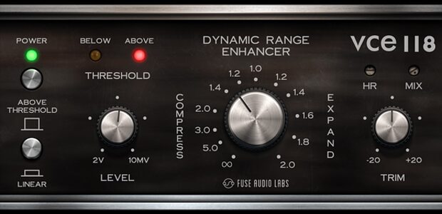Fuse Audio Labs VCE-118 Dynamic Range Enhancer compressor expander plug-in