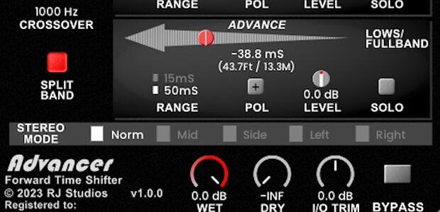 Raising Jake Studios Advancer time alignment shifting flanger effects plug-in 